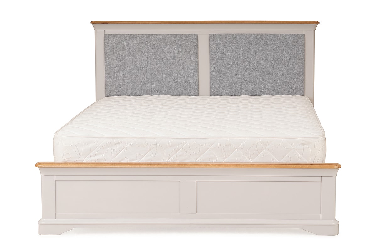 Brighton Light Grey Oak King 5' Bed Frame Michael Murphy Home Furnishing