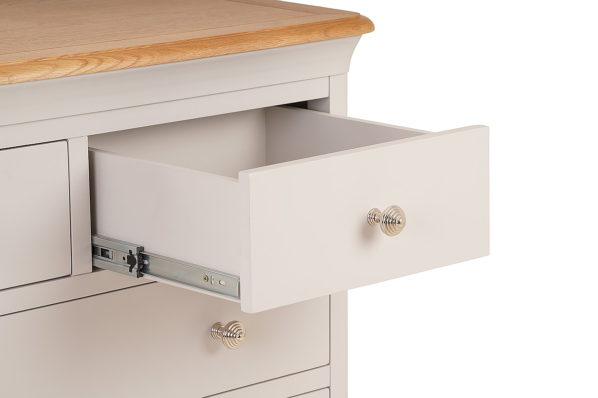 Brighton Light Grey Oak 5 Drawers Chest Michael Murphy Home Furnishing
