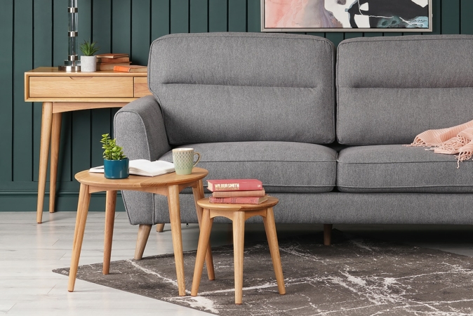 Milner Grey Fabric Sofa