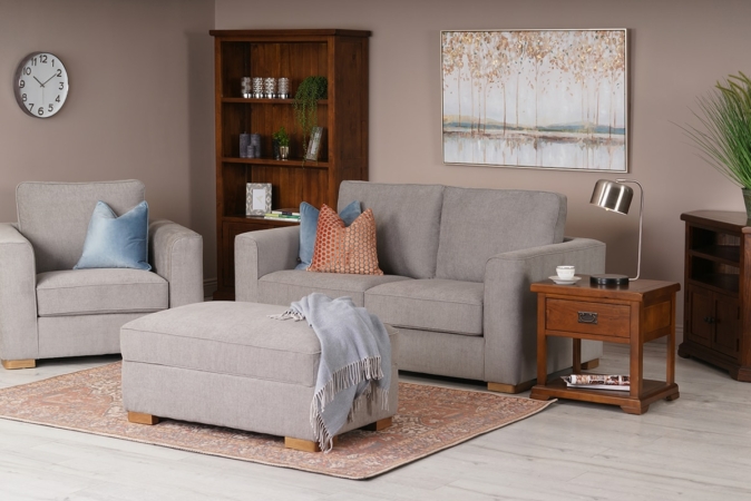 Hamilton Grey Fabric Sofa