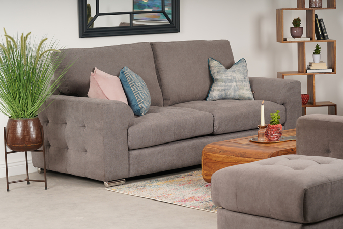 Dove Grey Fabric Sofa