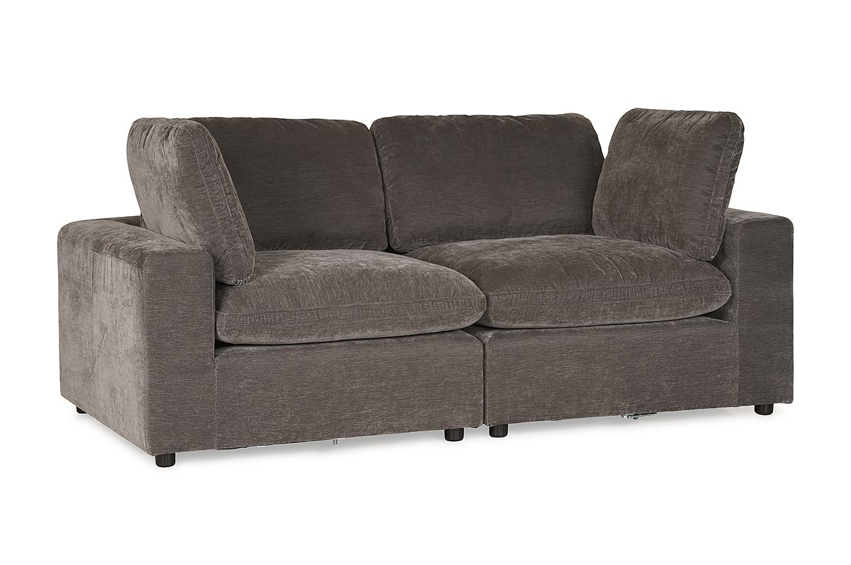 San Diego Grey Fabric 2 Seater Sofa Michael Murphy Home Furnishing