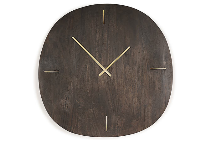Mango Wood Clock Large