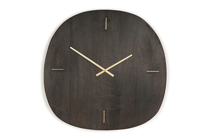 Mango Wood Clock Medium