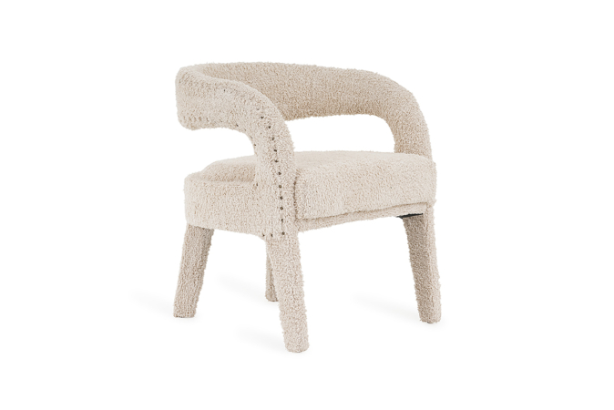 Cream Upholstered Chair