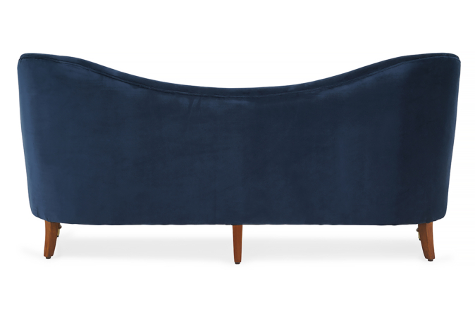Navy Fabric 3 Seater Sofa