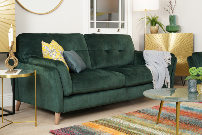 The Oliver Green Sofa